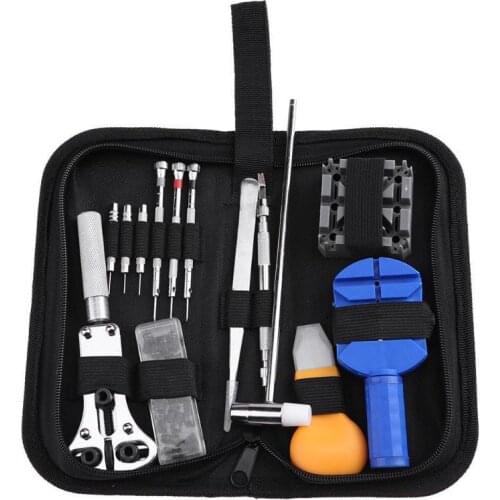 14PCS Watch Repair Kit Tool, Combination Tool for Removing and Replacing Battery with Link Pin Remover