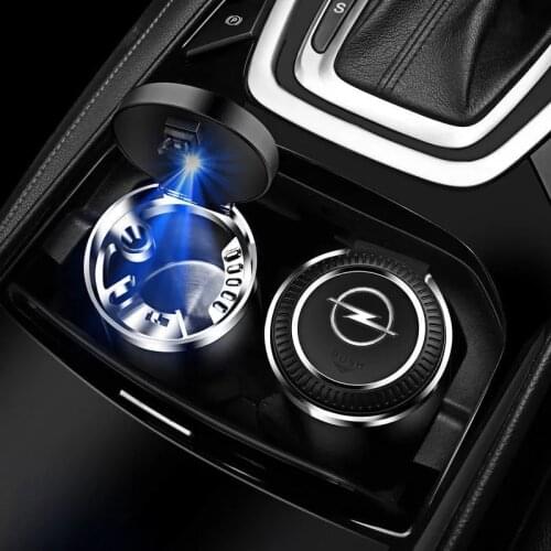 NEW Car Ashtray With Led Lights With Logo Creative Personality For OPEL Vauxhall Astra H Insignia J Vectra C Corsa Car