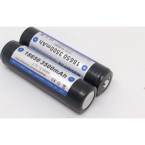 MasterFire 100% Original Protected 18650 3500mAh 3.7V 12.95Wh 10A Rechargeable Battery Lithium Batteries with PCB Made in Japan