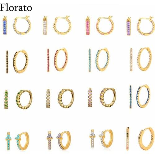 925 Sterling Silver Ear Buckle Exquisite Color Hoop Earrings Minimalist Womens Popular High-quality Jewelry Birthday Gifts