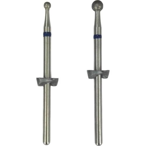 Emery ball burs Sphere Burs Spherical Grinding Head Abrasive Polishing Tools for Hard Hearing Aid Earmolds 3.5mm / 2.3 mm