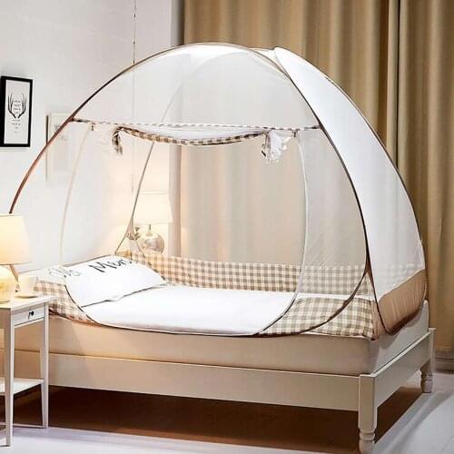 1 Door Mongolian Yurt 1/1.2/1.5/1.8m Foldable Mosquito Net Pest Control Bedroom Mosquito Net Bedding Canopy Netting Bed Tent