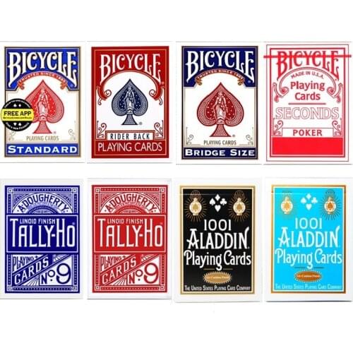 Bicycle Rider Back Standard Index Playing Cards Tally-Ho Deck USPCC USA Poker Magic Card Games Magic Tricks Props