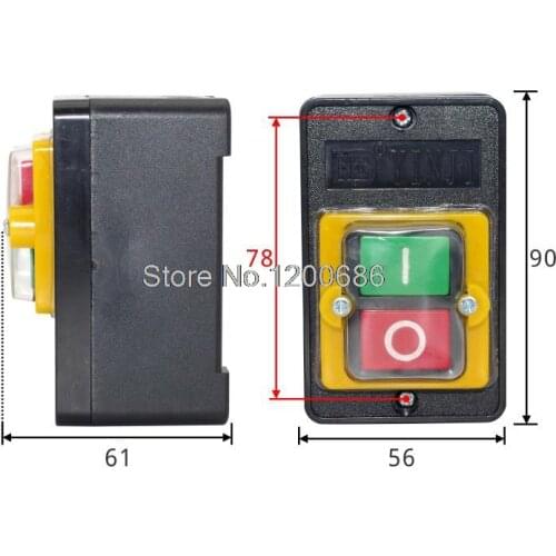 Waterproof control switch machine button switch ON/OFF Push button Switch MAX 10A