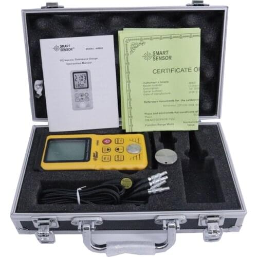 SMART SENSOR AR860 High Accuracy Ultrasonic Thickness Gauge Metal Thickness Gauge Measuring Range 1-300mm