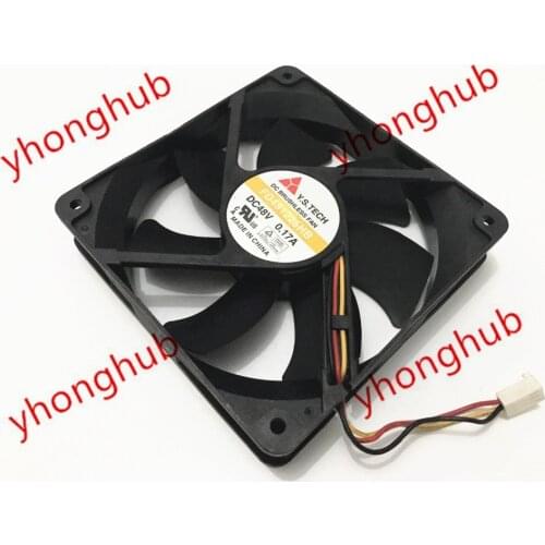 Y.S TECH FD481225HB DC 48V 0.17A 120x120x25mm 3-wire Server Cooling Fan