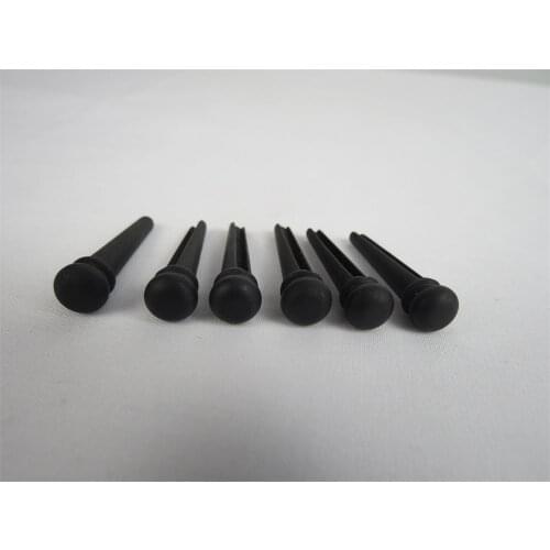 10sets Guitar Bridge ebony Pins / Pegs Set of 60 Acoustic Guitar End Pins BP-02