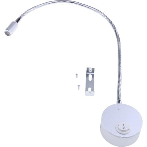 12V 1W LED Spot Reading Light Switch Camper Caravan Boat Motorhome Light