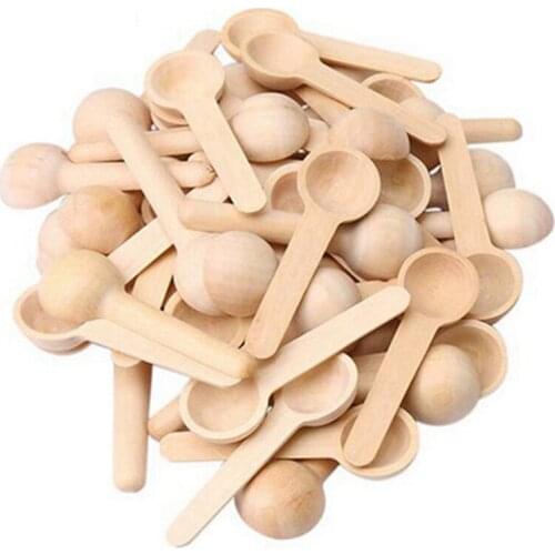 150Pcs Mini Wooden Household Kitchen Cooking Spoon Tool Salt Flavored Honey Coffee Spoon