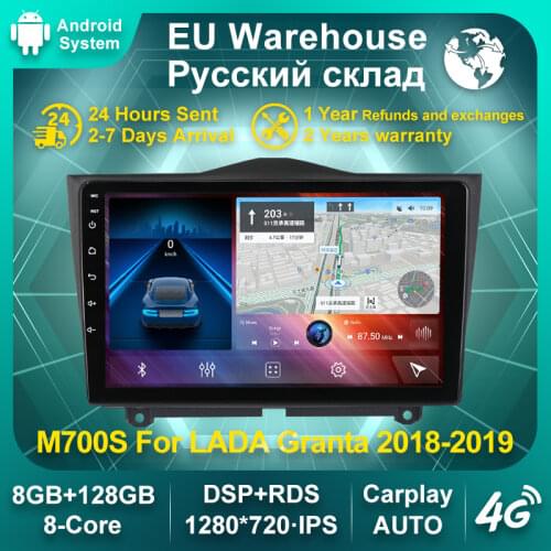 New API29 Android 10 4G LTE Car Multimedia Navigation GPS Player for Lada Granta 2018 2019 Stereo Unit 6+128G Support 5GHz WiFi
