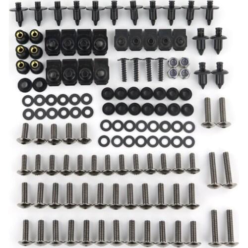 Fit For Yamaha YZF R125 YZF R25 R3 FZ1 FZS1000 Fazer FZ6 Fazer FZ6R FZR600 Motorcycle Complete Full Fairing Bolts Kit Clips Nuts
