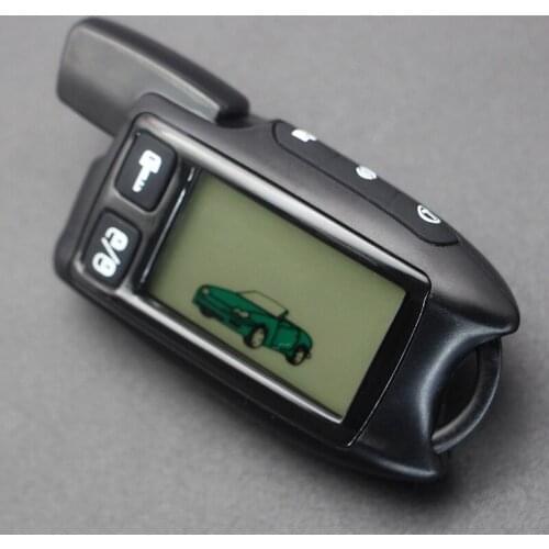 TW-9.5 LCD Remote Control Key Fob for Russian Tomahawk 9.5 TW9.5 TW9.9 two way car alarm system Tomahawk 9.9 Fob Chain Keychain