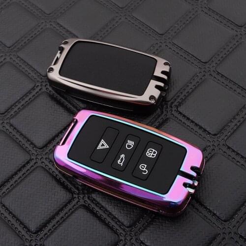 For Land Rover Discovers 4 5 Range Rover Evoque A9 Freelander 2 Velar fit Jaguar Galvanized Zinc Alloy Car Key Case Cover