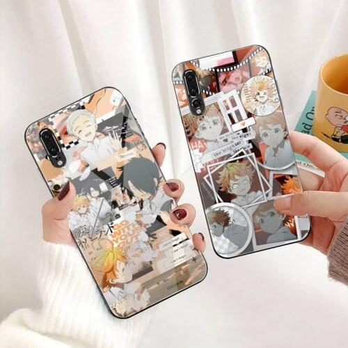 Anime The Promised Neverland Phone Case Tempered Glass For Huawei P30 P20 P10 lite honor 7A 8X 9 10 mate 20 Pro