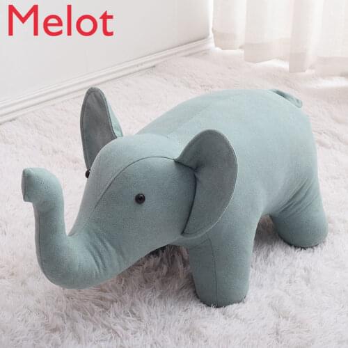 Childrens Animal Stool Home Low Stool Solid Wood Creative Stool Cartoon Cute Stool