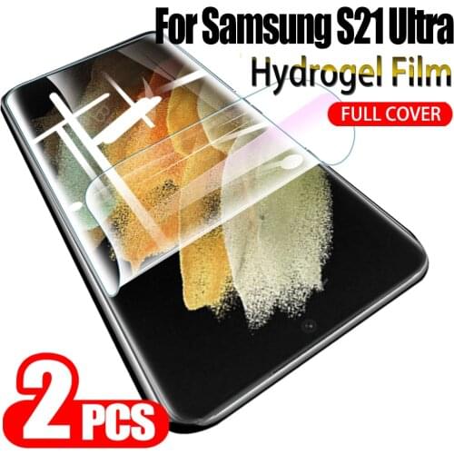 For S21 ultra glass 2PCS For Samsung Galaxy S21 Plus Hydrogel Film Screen Protector Protective Film For samsung s21 ultra s30