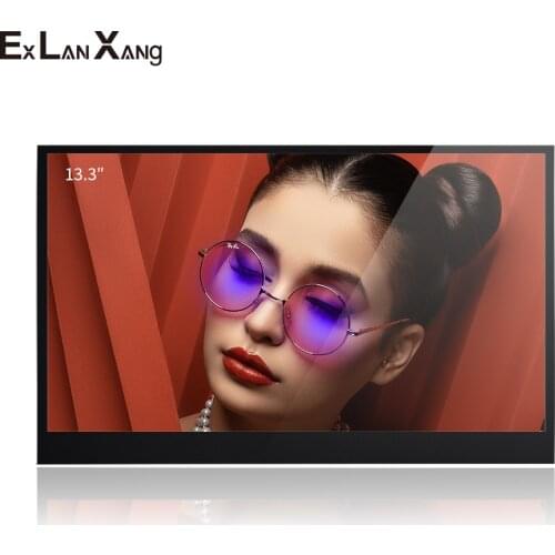 Hot Selling 13.3 Inch 1920x1080 IPS FHD LCD Screen With HDMI USB Input Thin Gaming Portable Monitor Christmas Present