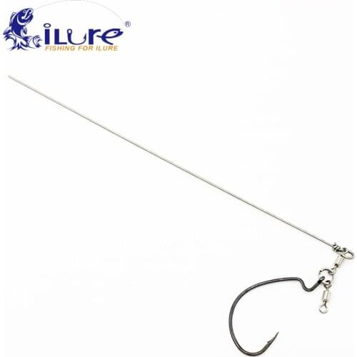 ILure 5pcs/lot Real Fish Big Shot Black Punch Delta Rig Drop Shot Punching Tungsten Like Tokyo Rig Heavy Mats Braid Line