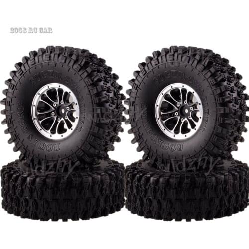 4P Beadlock Velgen & 120 Mm Super Swamper Band Banden 1:10 Rc Rock Crawler Axial SCX10 SCX10 Ii 90046 90047 Nieuwe Enron1:10