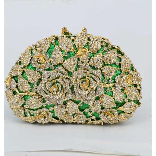 Fashion Wedding Bag Women Clutches Purses Ladies Gold Handbags Bridal Bags Gold evening bags (88303-C)