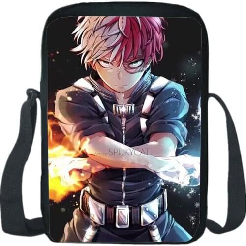 My Hero Academia Shoulder Bags Fashion Cartoon Messenger Bag Anime Lzuku Midoriya Printing Rucksack Boy Girl Bookbag