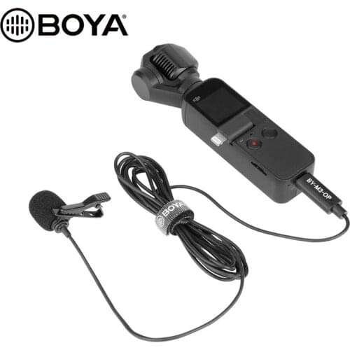 BOYA BY-M3-OP Lavalier Lapel Clip-on Microphone USB Type-C Interface For DJI OSMO Pocket Camera Vlog Film Video Recording Mic