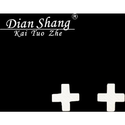 Wholesale 10Pair Christmas Gifts Tiny Men Cartilage Earring Cross Stud Earrings For Women Jewelry Brincos BFF