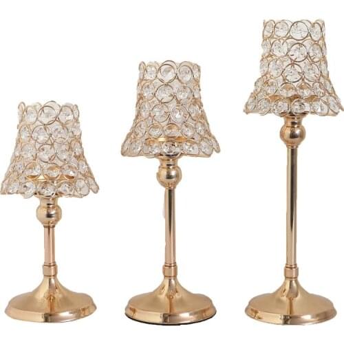 Candle Holders Candelabra Centerpiece, Tea Light Candlestick Holder for Wedding