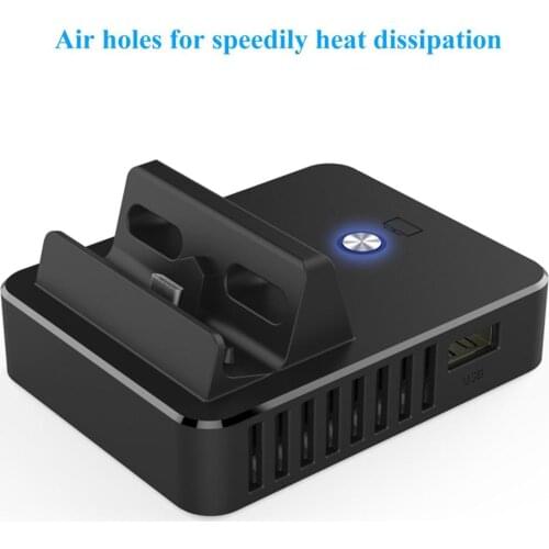 Portable H D Compatible Converter Type C 4K HD TV Cooling Structure Charger Dock Station Charging Stand for NS Switch Console