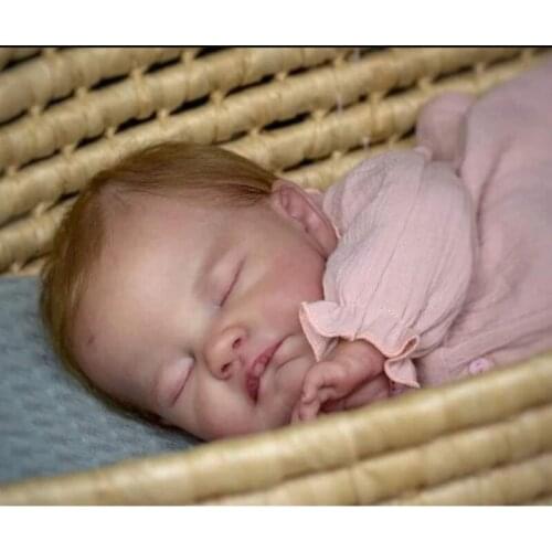 D7WF 56cm/22in Realistic Doll Model with Detachable Arms Legs Head Easy Assembly Lifelike Reborns for Dollhouse Nursery Room