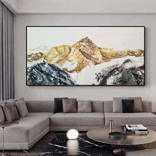 Hand painted oil painting living room decorative knife painting abstract mural modern minimalist porch hanging painting SJ025C