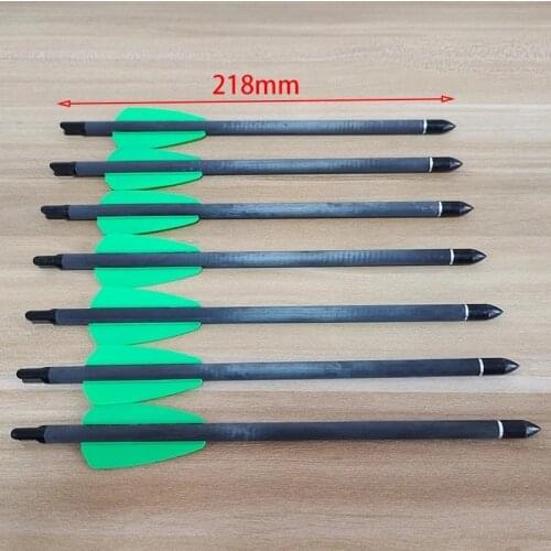 6/12/24pcs Hunting 7.5inch Archery Crossbow Pure Carbon Arrows Small Bolts Steel Arrow Archery for Crossbow EK r9 Hunting