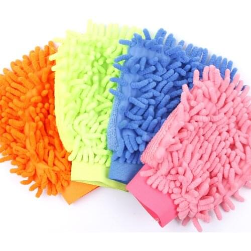 Super Mitt Microfiber Car Window Washing Home Cleaning Cloth Duster Towel Gloves