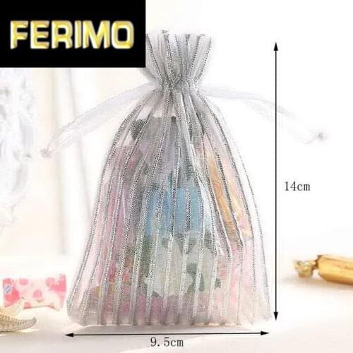 14*9.5cm Wedding Candy Bags Gift Bags Fashion Color Bags For Party 100pcs
