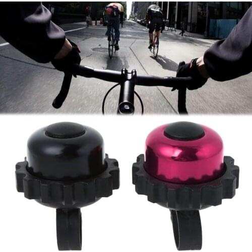 Bicycle Bell Rotation Gear Aluminum Alloy Horn Safety Alarm Cycling Bike Sound E56D
