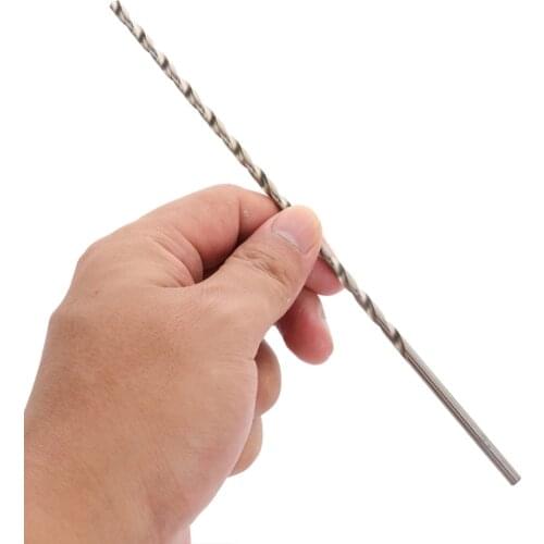 1pcs 6mm Diameter 200mm Extra Long HSS Auger Twist Drill Bit Straight Shank For Electric Rotary Tool