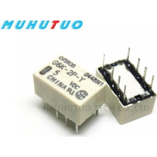 10PCS G6K-2P-Y-5VDC G6K-2P-Y-12VDC G6K-2P-Y-24VDC Into the relay