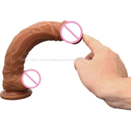 19cm Didlo Hands Free with Suction Base Sex Products for Women Men