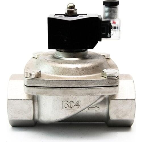 2 Inch Stainless Steel Solenoid Valve Waterproof Normally Closed 220V 12V 24V 110V Solenoid Valve