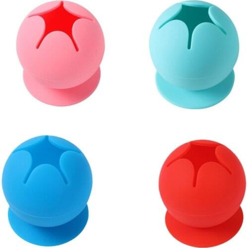 2 pcs storage container Silicone storage ball Solid Pink Blue Home Supplies Dropshipping Top