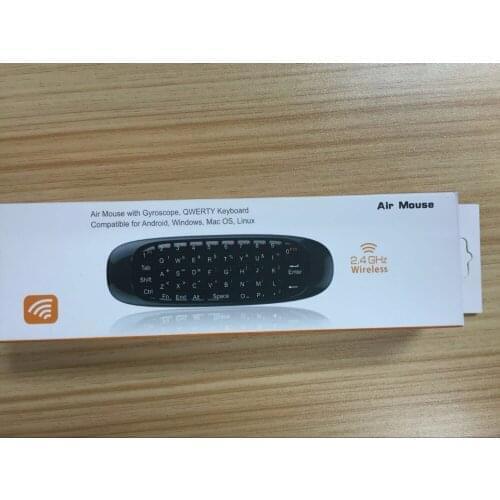 5pc/lots C120 Air Mouse 2.4GHz Wireless Keyboard 6 axes Gyroscope for Android TV Box