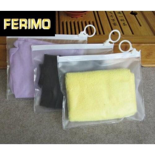 50pcs Small Ziplock Bag Zipper Clear Storage Bag for Cosmetic/Underwear Transparent Plastic Packaging Bag Storage bag 16x13cm