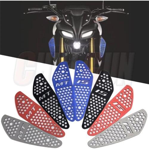 Motorcycle Accessories Fuel Tank Air Intake Mesh Inlet Decorative Guard Cover For YAMAHA MT-15 MT15 MT 15 2018 2019 2020 2021