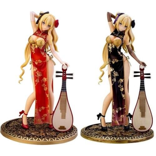 Anime Figure AlphaMax SKYTUBE Fantasy Golden Lotus Cheongsam Plum Golden Vase Bottle PVC Action Figure Model Collectible Doll