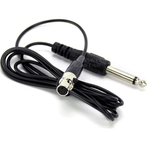 TA3F Mini XLR 3 Pin to 6.35mm 1/4" Jack Guitar Audio Cable Instrument Signal Line For AKG Wireless WMS SR PT 40 450 470 420 4500
