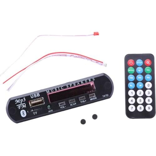 M512/5 Wireless Bluetooth MP3 Player WMA FM AUX Decoder Board Plate Audio Module TF SD Card USB Car Radio DC 12V Car MP3 Speaker