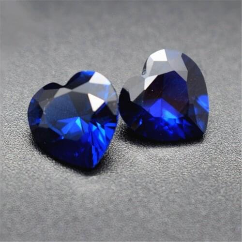 Brilliant Blue Spinel Heart Shape Faceted Blue Spinel Gem Multiple Sizes to Choose GL40