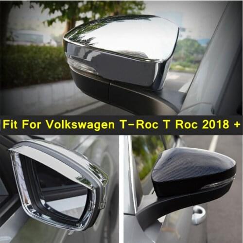 Lapetus Auto Styling Door Side Wing Rearview Mirror Case Side Mirror Chrome Cover Trim For Volkswagen T-Roc T Roc 2018 - 2021