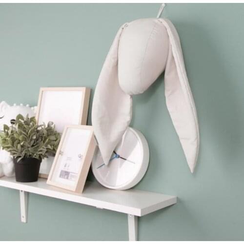 Kids Rooom Decor Animal Rabbit Head Wall Hanging Decor Childrens Room Nursery Bedroom Pendant Background Decoration Girl Gift