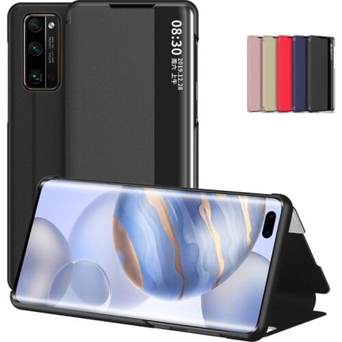 For Samsung Galaxy S20 Ultra Plus S10 Lite S9 S8 Note 20 10 9 A51 A71 A31A50 A70 Case Window View Smart Flip PU Leather Cover